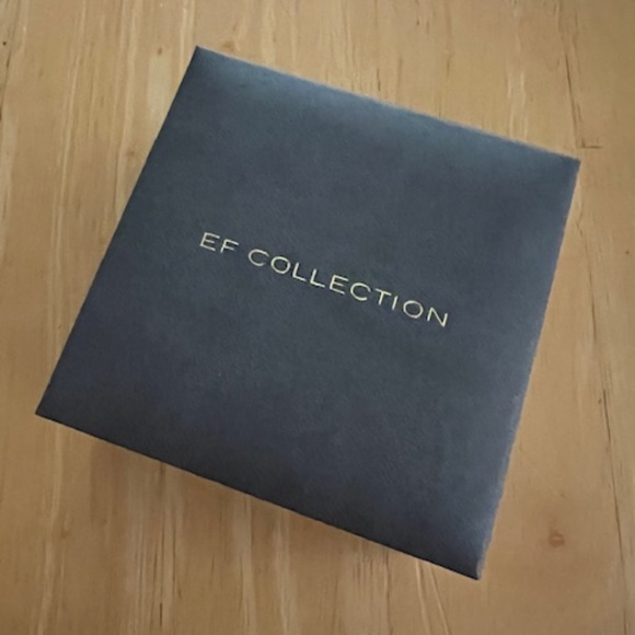 EF Collection White Gold Huggie Earrings (pair) - Picture 2 of 2